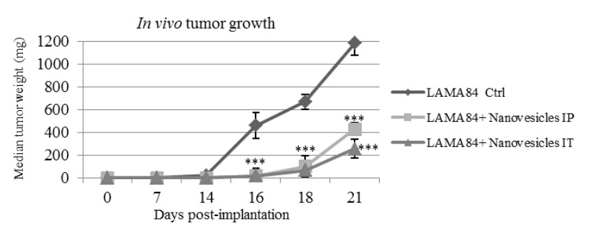 Citrus nanovesicles inhibit tumor growth. (Raimondo, et al., 2015)