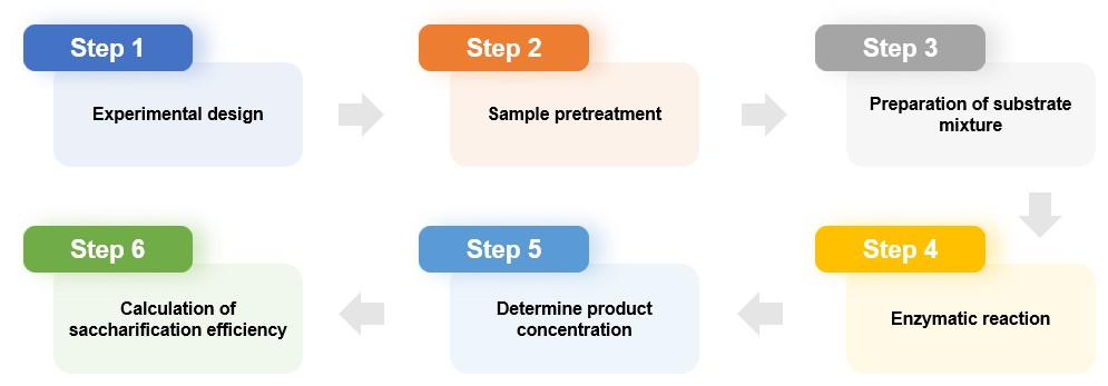 Fig.1 Analysis flow chart of enzyme saccharification efficiency. (Creative Biolabs Original)