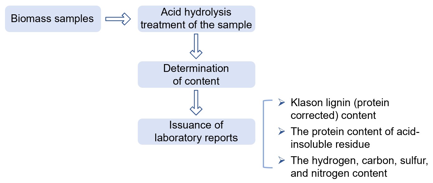 Fig.1 Protein-corrected Klason lignin analysis service. (Creative Biolabs Original)