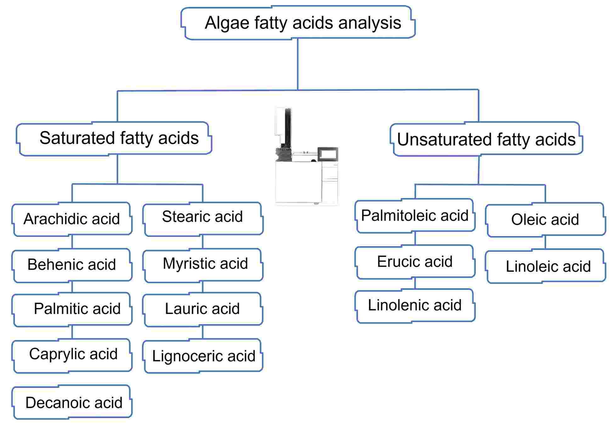 Types of algal fatty acids tested. (Creative Biolabs Original)