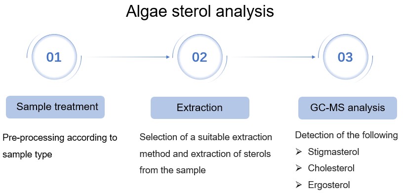 Flowchart for the analysis of algal sterol. (Creative Biolabs Original)