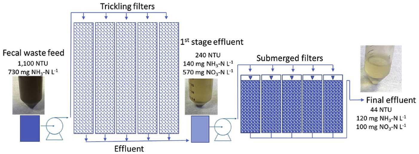 Fig.1 Media screening processes in trickling filters and anaerobic digesters. (Forbis-Stokes, Rocha-Melogno, & Deshusses, 2018)